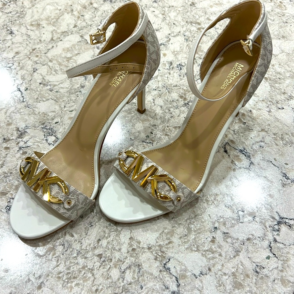 Michael Kors Strappy Logo Heels